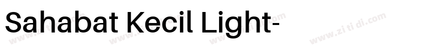 Sahabat Kecil Light字体转换